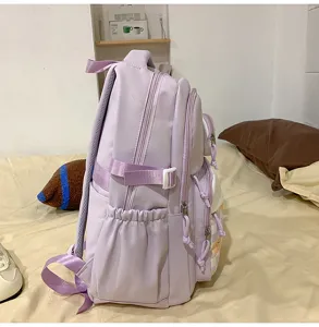 Japanese style casual large capacity school backpack for daily commute and outdoor travel.