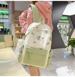 Japanese style nylon student backpack women large capacity casual school daypack