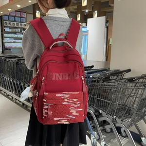 Large capacity casual backpack for students, lightweight minimalist school bag everyday.