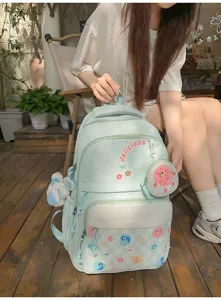 Japanese style cute casual large capacity school backpack for students and daily commute.
