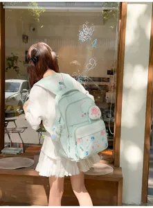 Japanese style casual large capacity backpack for school and daily commute fashion
