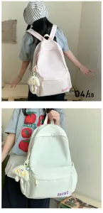 Japanese style campus school bag simple lightweight casual backpack for daily travel students