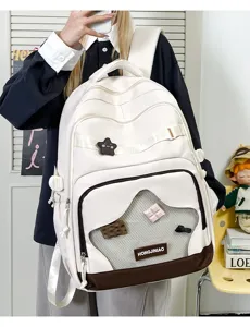 Zaino scolastico grande carino per ragazze casual impermeabile borsa per libri giornaliera
