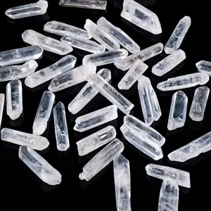 Natürliche rohe weiße Quarz Kristall Punkte Cluster lose grobe Mineral Steine Dekoration.