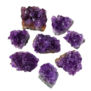 Natürliche Amethyst Kristall Stufe Rohmineral Probe Edelstein Dekoration für Zuhause