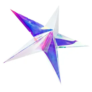 Étoile holographique suspendue pour sapin de Noël mariage fête décoration et accessoires photo.