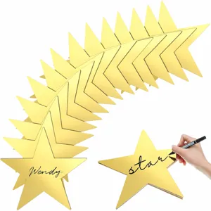 Gold Star Cutouts Paper Star Decorations Glitter Star Cutouts For Birthday Wedding Party Event Backdrop Decor