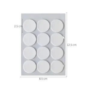 Hoja de 12 puntos de pegamento acrilico redondo para decoracion boda flor de papel 8.5x12.5cm