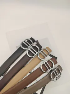 Women genuine leather belt versatile metal buckle jeans dress suit accessory fashion new