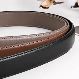 Women genuine leather belt casual simple wide waist belt stylish solid color jeans belt