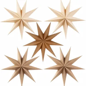 Christmas Paper Star Lantern Hanging Decorations 3D Foldable Star Lamp Shades For Winter Party Wedding Holiday Decor