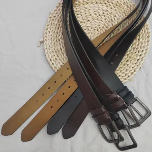 Men casual leather belt vintage style daily wear jeans accessory premium quality durable