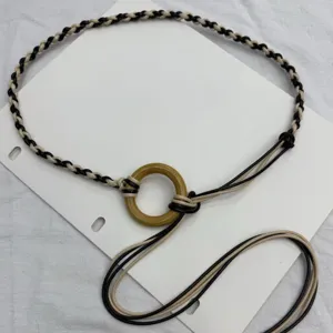 Bohemian braided waist chain women handmade woven rope belt for dress accessory view