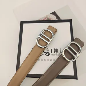 Women genuine leather belt versatile silver buckle stylish accessory for jeans skirts and suits new