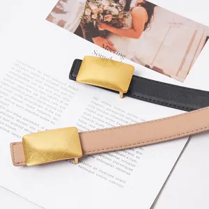 Women's Genuine Leather Belt Casual Versatile Alloy Pin Buckle Strap For Jeans Pants Fashion Accessories Gift