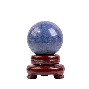 Natural Crystal Gemstone Sphere Polished Mineral Ball Home Office Table Decor Ornament