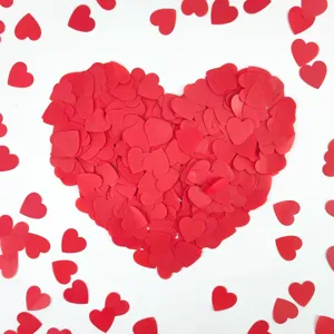 Valentine Day Heart Confetti Mother Day Wedding Party Table Scatter Confetti Romantic Hearts Decor Paper Confetti Supplies