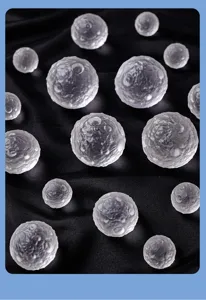 Natürlicher weißer Kristall Mond Modell Ornament mattierter Rohen Stein Meteorit Detail