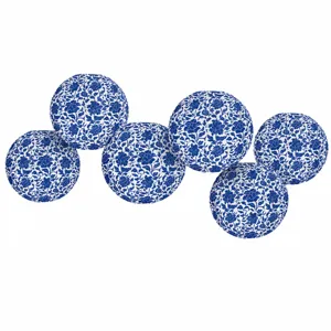 Traditional Chinese style blue and white porcelain paper lanterns for party and wedding decoration.