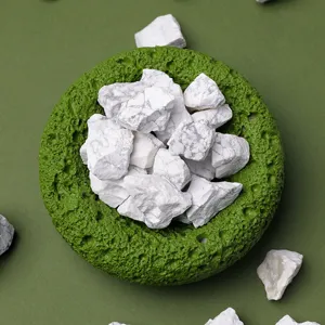 Natural white turquoise crystal raw stones aromatherapy diffuser decorative stones for fish tank.