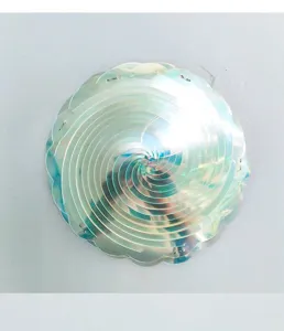 Holographic spiral hanging decoration rainbow film for party wedding Christmas decor