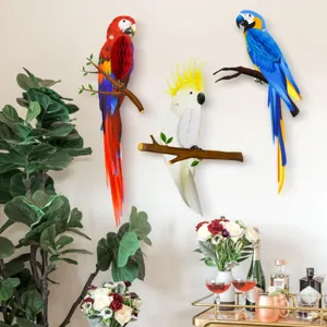 Hawaiian Party Parrot Paper Honeycomb Balls Hanging Ornaments Kids Birthday Holiday Festival Scene Decorative Props