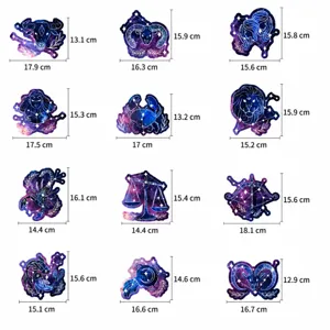Decoration de tourbillons suspendus zodiaque galaxie pour anniversaire d'enfants