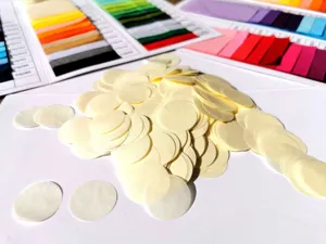 Round white paper confetti for party decorations, DIY crafts and gift box filler 1cm 2.5cm