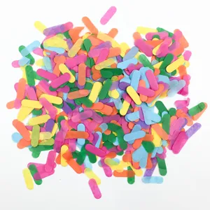 Colorful Paper Confetti Party Table Scatter Wedding Birthday Decoration Metallic Foil Sequins