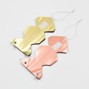 Metallic finish wavy hanging fan decorations DIY party wedding hanging ornaments set.