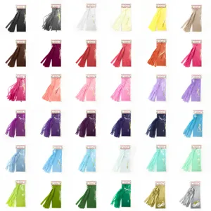 DIY Tissue Paper Tassel Garland Party Decoration Colorful Hanging Streamers For Birthday Wedding Room Decor Supplies