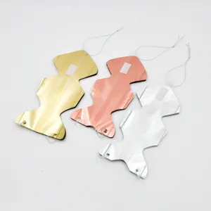 Metallic film folding fan party wedding hanging decoration origami flower component set