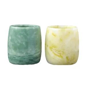 Lantian Jade Small Tea Cup Straight Jade Cup Kung Fu Tea Cup Single Cup Home Drinkware