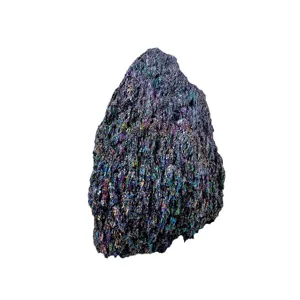 Natural raw silicon carbide crystal mineral specimen for fish tank and home decor main view