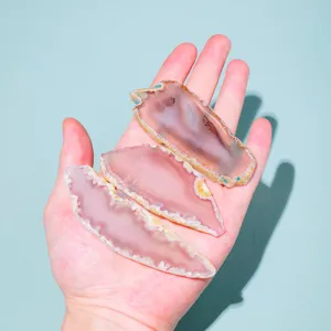 Tranche d'agate naturelle pierre de cristal pour bricolage décoration d'aquarium de bureau