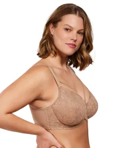 Αναλυτική παρουσίαση γυναικείου σουτιέν με μπανέλα, δαντέλα, πλήρη κάλυψη και άνεση.