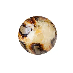 Sphère de septaria naturelle polie cristal pierre minérale ornement de décoration maison