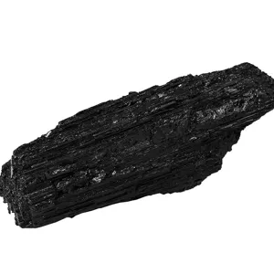 Natürlicher schwarzer Turmalin Rohkristall Stein Dekoration Mineralien Ausstellung.