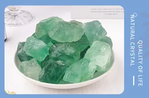 Natuurlijke groene fluoriet ruwe stenen kristallen voor aromatherapie kom aquarium decor