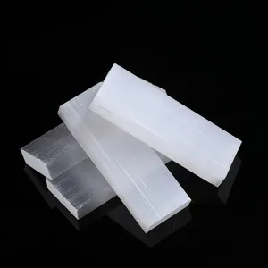 Natural Morocco Selenite Stick Wand White Cat Eye Gypsum Stone Healing Mineral For Home Decor Meditation Cleansing Ornament