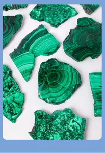 Natürliche grüne Malachit Scheibe Rohstein Mineral Probe polierter Kristall