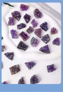 Natürlicher Amethyst Stufe Rohstein Probe für Heimdekoration und Kristallheilung Energie.