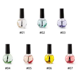 15ml Dried Flower Nail Cuticle Oil Variant Set Botanical Moisturizing Treatment
