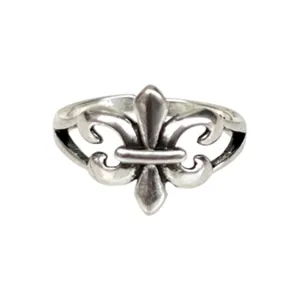 Vintage silver ring for men and women gothic retro open band adjustable jewellery style