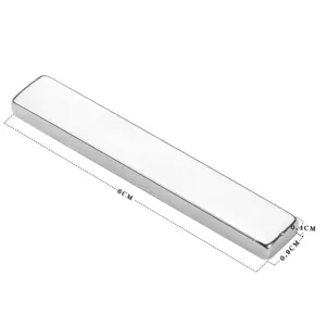 Strong cat eye nail magnet tool for gel polish 6cm rectangular metal magnetic stick tool