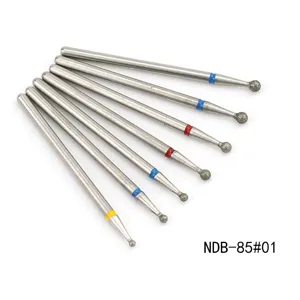 7pcs diamond nail drill bits set, silver tungsten steel bits for manicure machine detail view