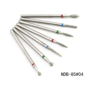 7pcs nail drill bits set diamond ceramic carbide burrs for manicure pedicure salon tools detail