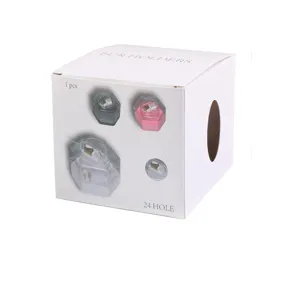 caja de almacenamiento de brocas para unas de 24 agujeros soporte de exhibicion transparente