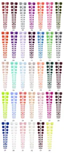Unghie finte per dita dei piedi set colore unito rimovibile tips fai da te 24 pezzi