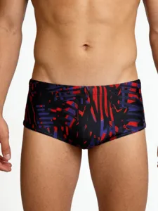 Maillot de bain homme imprimé taille basse moulant séchage rapide short de natation